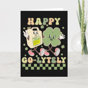 Cute Shamrock Happy Go-lytely Funny Gi Nurse St Pa Card