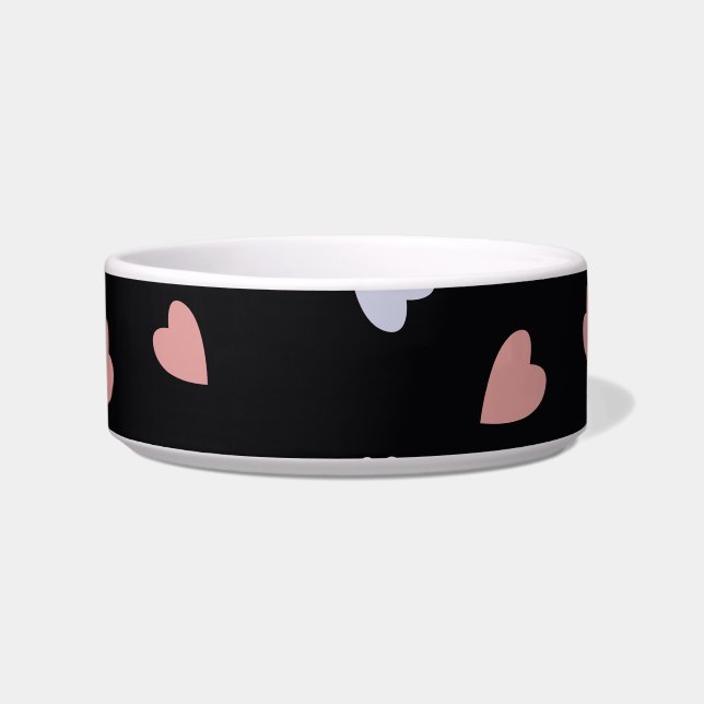 Cute Shamrock Hearts Lucky Love Pattern Bowl (Front)
