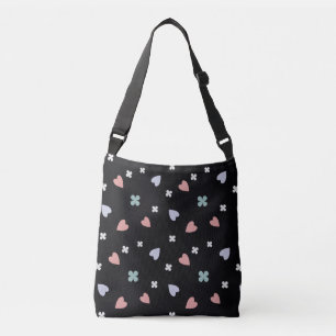 Cute Shamrock Hearts Lucky Love Pattern Crossbody Bag