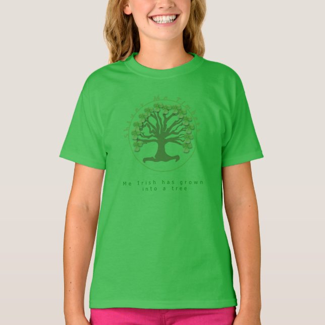 Cute Shamrock Tree T-Shirt (Front)