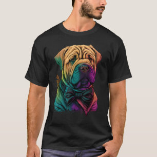 Cute Shar Pei Dog on Shar Pei 1 T-Shirt