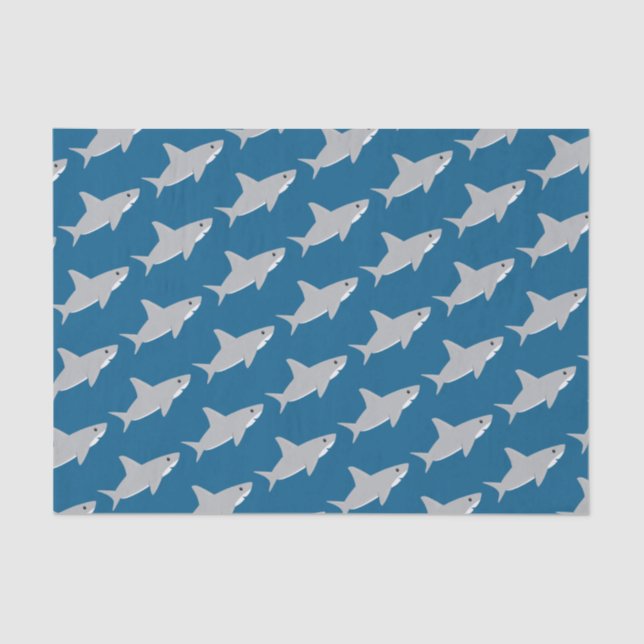 Cute Shark Animal Tissue Paper (Front)
