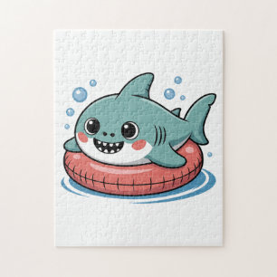 Cute Shark Baby With Float Kids Jigsaw Puzzle