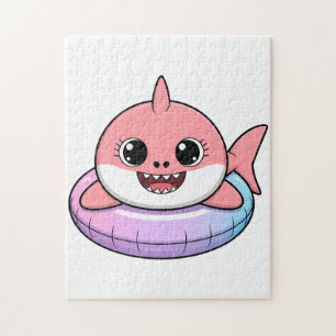 Cute Shark Baby With Float Kids Jigsaw Puzzle
