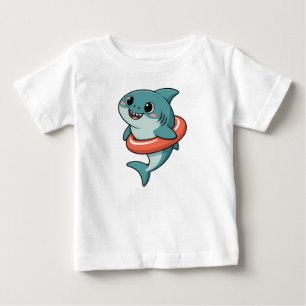 Cute Shark Baby With Float T-Shirt