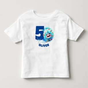 Cute Shark Birthday Name Boy  Toddler T-Shirt