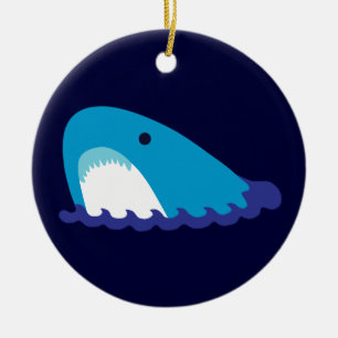 Cute Shark Ceramic Tree Decoration