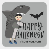 Cute Shark Costume Kids Name Halloween Party