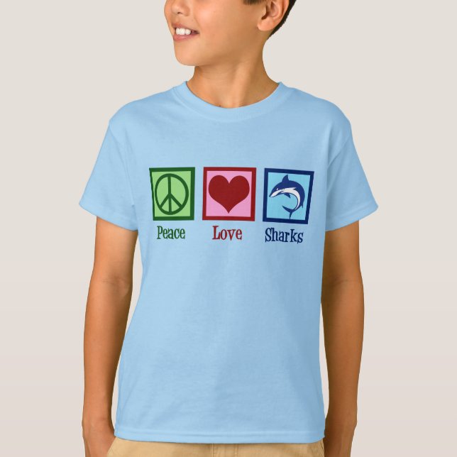 Cute Shark Kids T-Shirt (Front)
