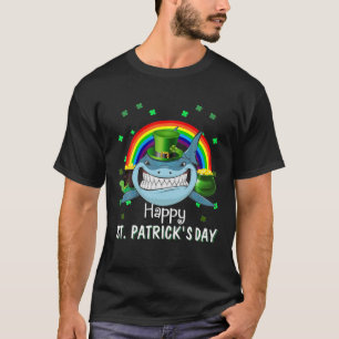 Cute Shark Leprechaun In Pocket St. Patrick's Day T-Shirt