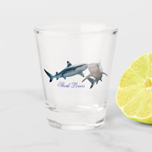 Cute Shark lovers Shot Glass