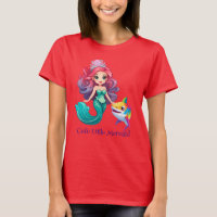 Cute Shark mermaid princess rainbow colourful kids