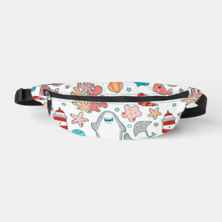 Cute Shark Pattern Bum Bags