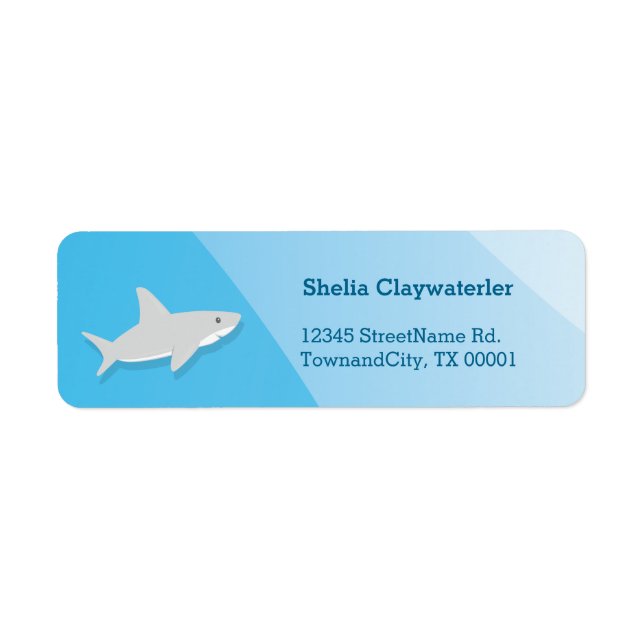 Cute Shark | Return Address Label (Front)