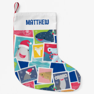 Cute Shark Species Christmas Small Christmas Stocking