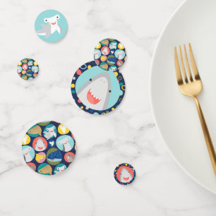 Cute Shark Species Confetti