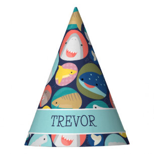 Cute Shark Species Name Party Hat