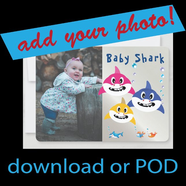 Cute Shark 🦈 Super Birthday Ocean Party  Invitation (Creator Uploaded)