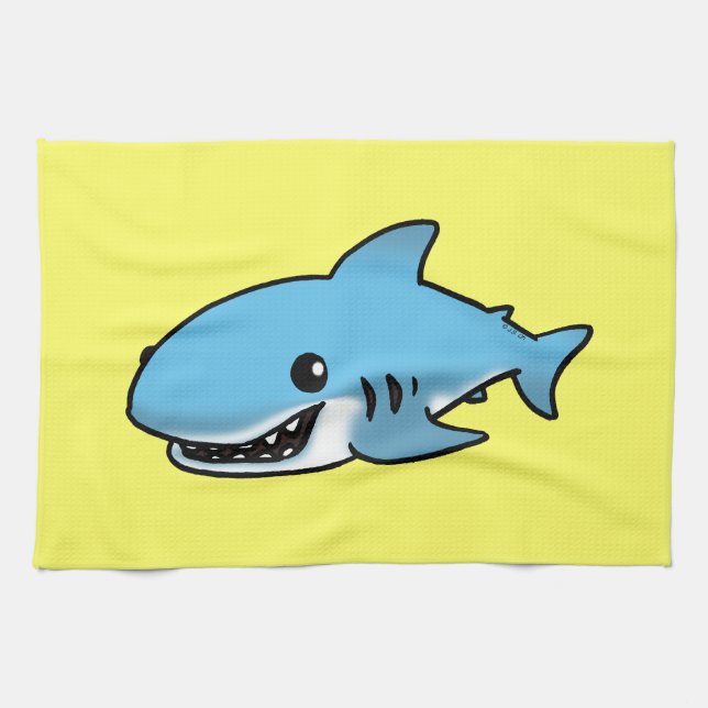 Cute shark tea towel (Horizontal)