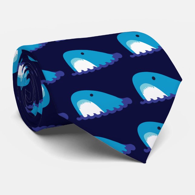 Cute Shark Tie (Rolled)