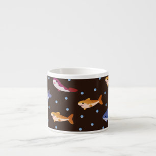 Cute Sharks Pattern, Shark Fish Lovers Espresso Cup