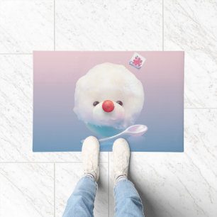 Cute Shaved Ice Dog Doormat