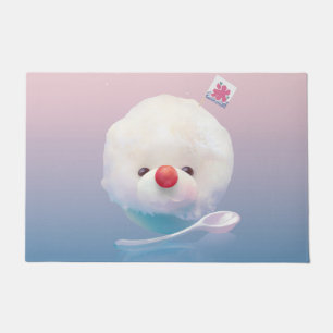 Cute Shaved Ice Dog Doormat