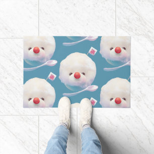 Cute Shaved Ice Dog Pattern Doormat