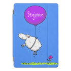 Cute sheep balloon cartoon humour illustration
