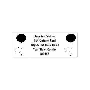 Cute sheep balloon cartoon humour illustration  rubber stamp