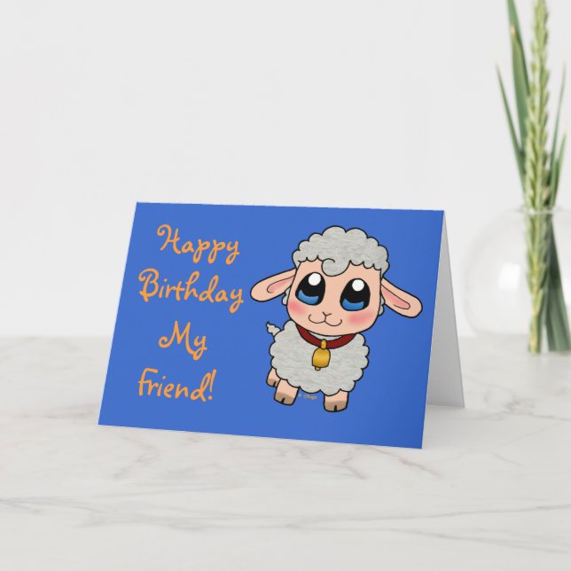 Cute Sheep Card (Front)