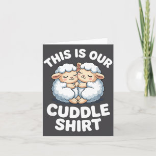 Cute Sheep Couple This Is Our Cuddle Card