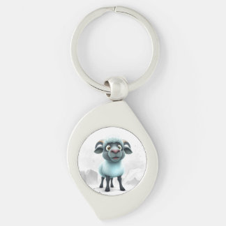 Cute Sheep Cozy Design Key Ring