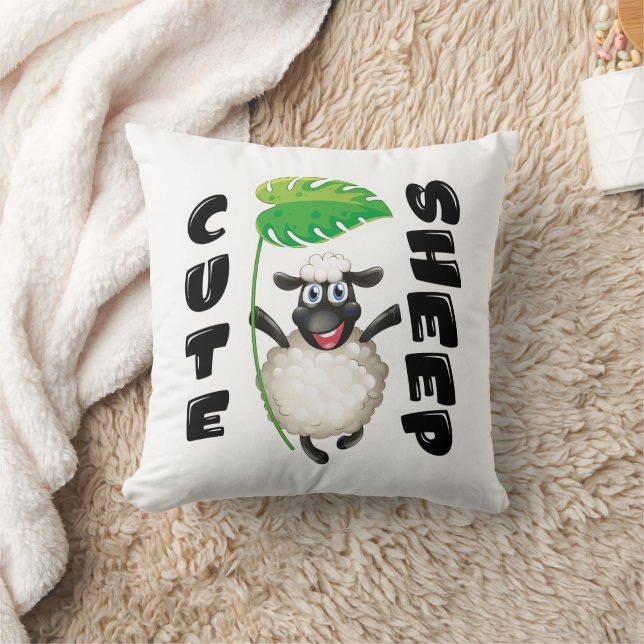 CUTE SHEEP CUSHION (Blanket)