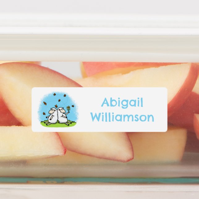 Cute sheep friends cartoon personalised (Affixed)