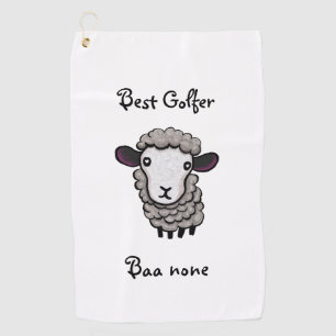 cute sheep golf towel