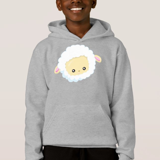 Cute Sheep, Little Sheep, Baby Sheep, White Sheep (Front)