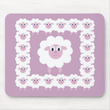 Cute sheep mouse mat