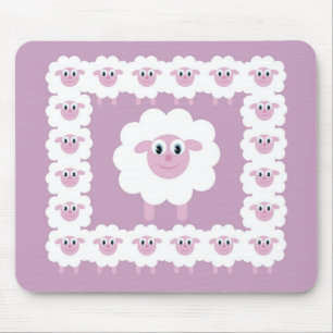 Cute sheep mouse mat