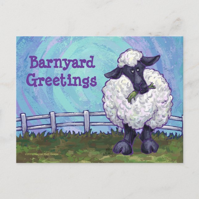 Cute Sheep Post Card (Front)