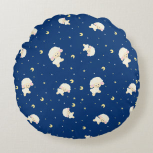 Cute sheep round cushion