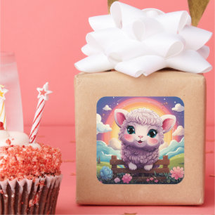 Cute sheep sticker