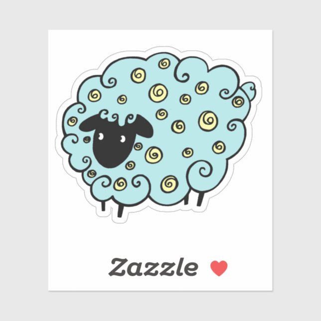 Cute Sheep  Sticker  (Sheet)