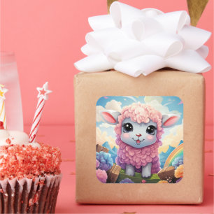 Cute sheep sticker