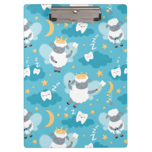 Cute Sheep Tooth Fairy Dentist Hygienist  Clipboard