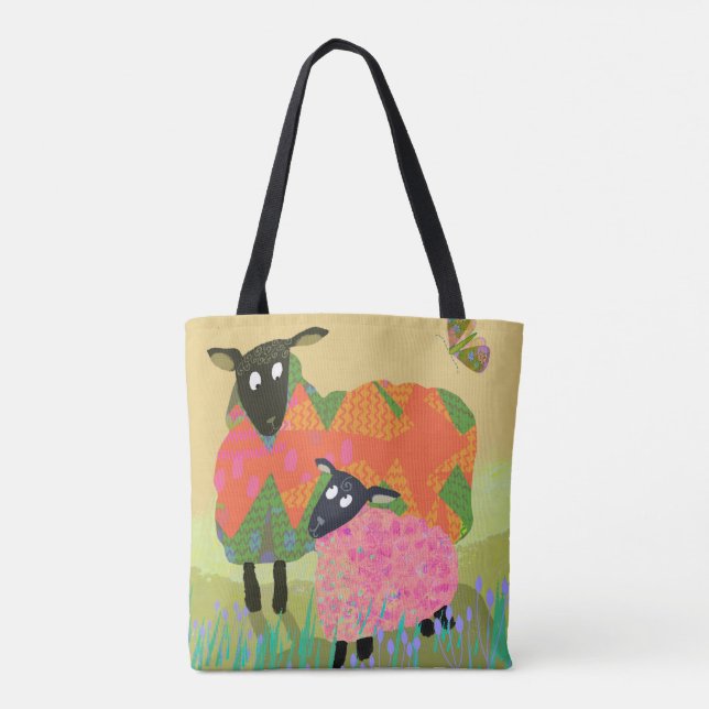 Cute Sheep Tote Bag (Back)