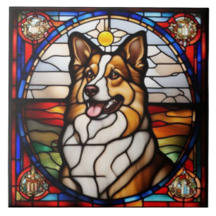  Cute Sheltie Decorative Ceramic Tile