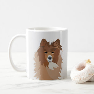 Cute Sheltie Dog Coffee Mug