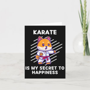 Cute Shi Inu Karate Is My Secret To Happiness Shi  Card