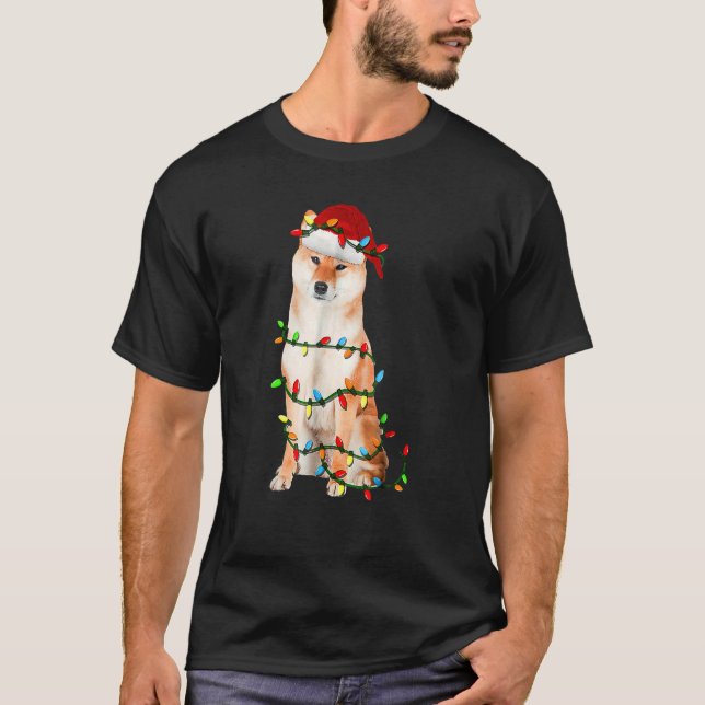 Cute Shiba Inu Christmas Shiba Dog  Men Women Kids T-Shirt (Front)